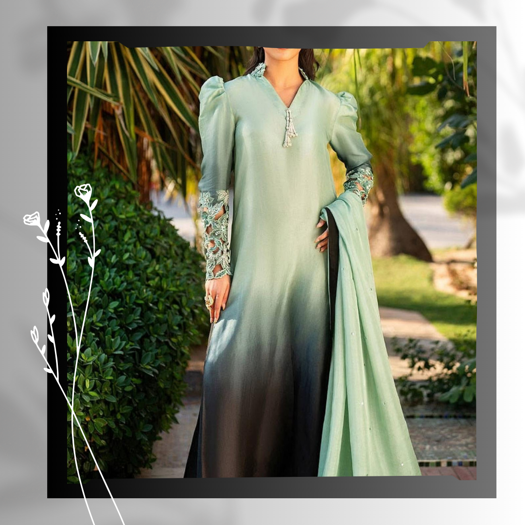 3-Piece Unstitched Shamoze Silk Suit