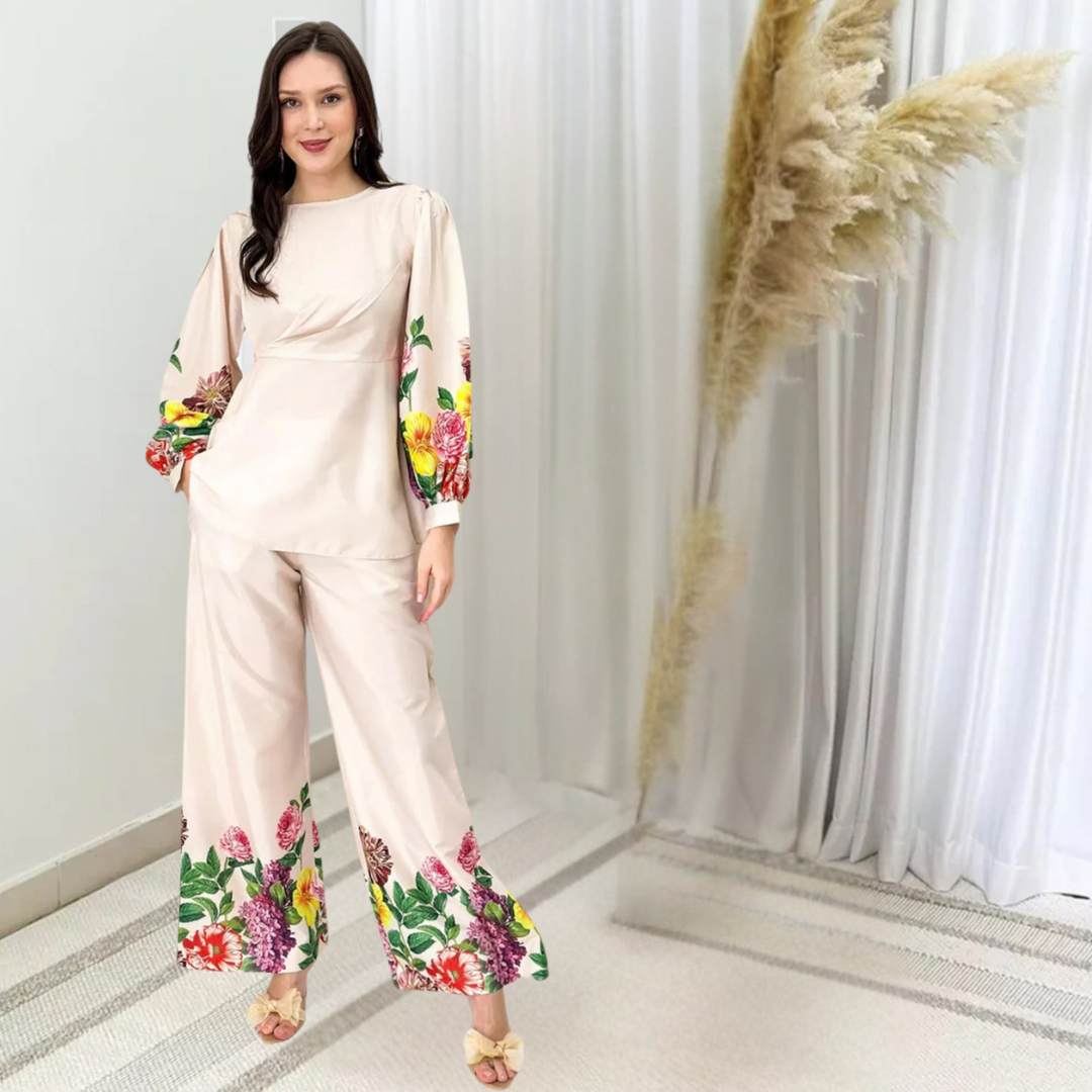 3-Piece Unstitched Digital Printed Suit (Floral Spanish White)