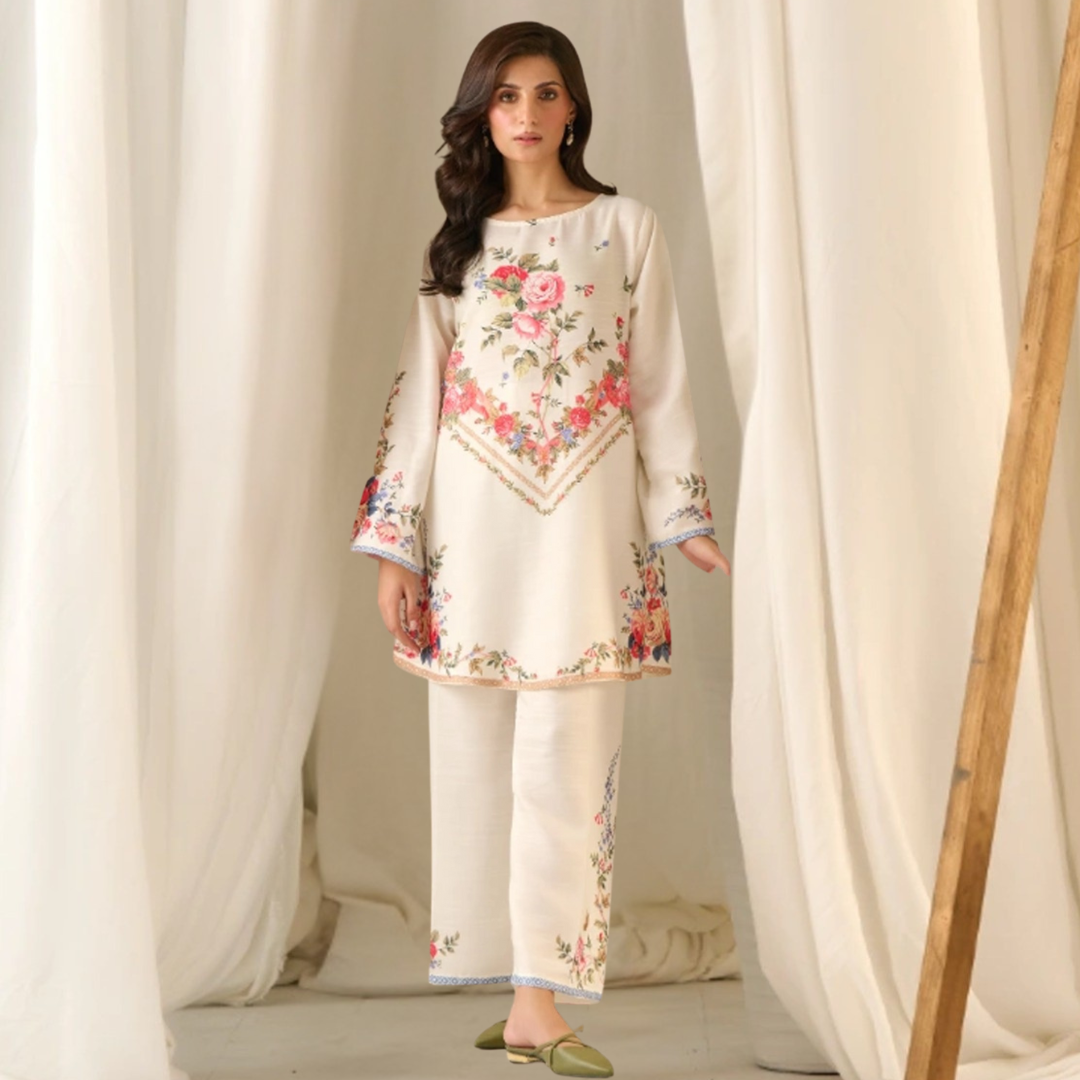 3-Piece Unstitched Digital Printed Suit (Daisy Glow)