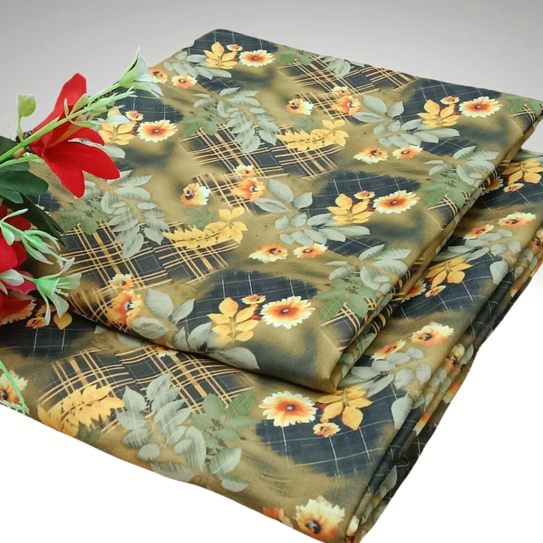 2 Pcs Printed Polly Lawn (Mystic Forest)