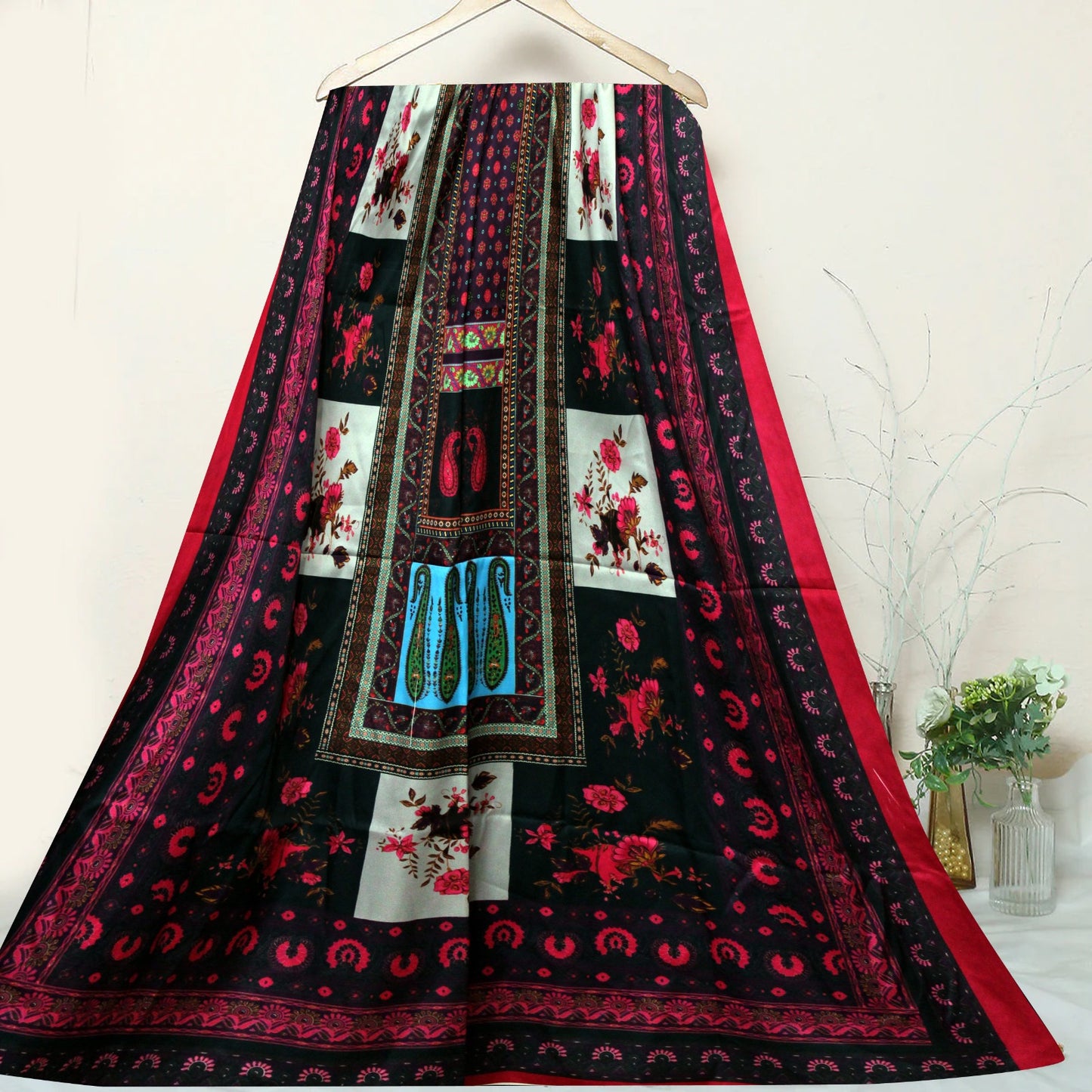 Calligraphy Dupatta (Black)