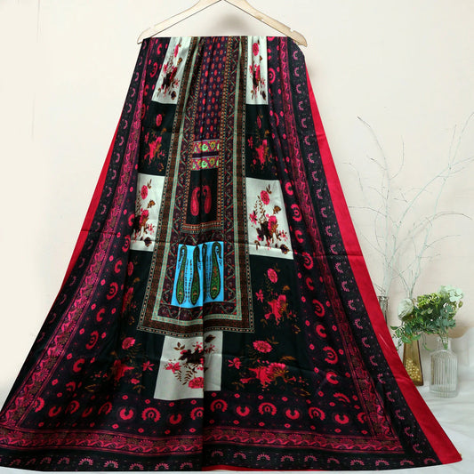 Calligraphy Dupatta (Black)