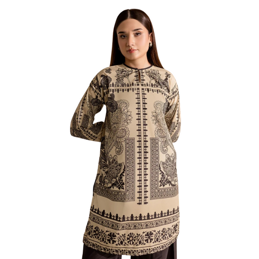 3-Piece Unstitched Digital Printed Suit (Rodeo Dust)