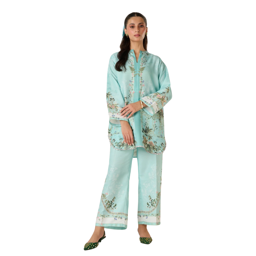 3-Piece Unstitched Digital Printed Suit (Morning Glory)
