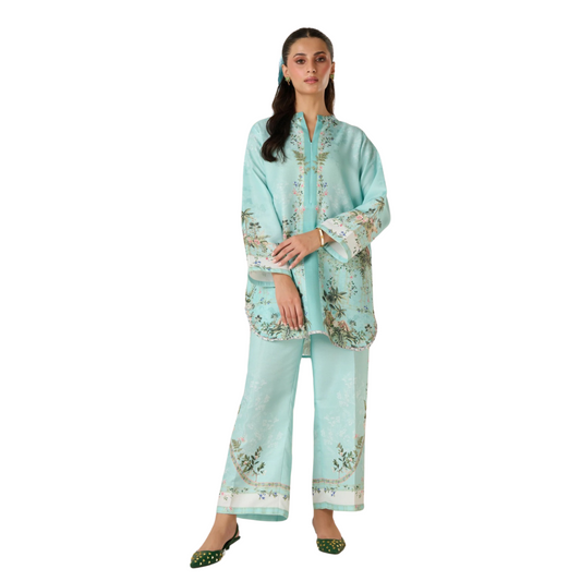 3-Piece Unstitched Digital Printed Suit (Morning Glory)